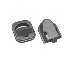 Fjord Outdoor Kastdeurslot Rond Inbouw Grijs