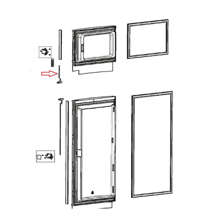 Dometic Dometic RMD8505 Deurvergrendeling baldakijn