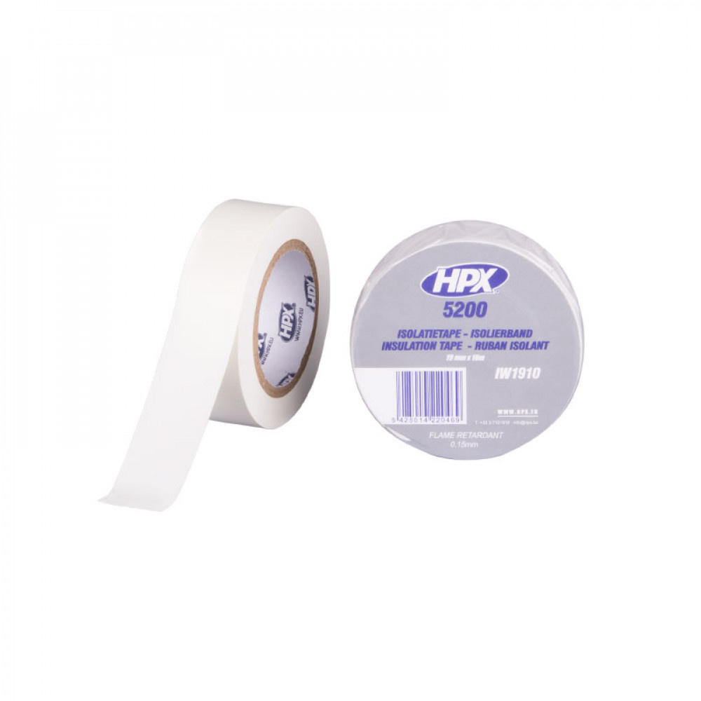 HPX HPX PVC Isolatietape 10mtrx19mm Wit