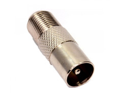 Fjord Outdoor Koppelstuk F-stekker>Coaxstekker male.