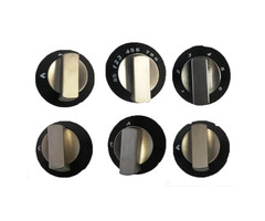 Thetford Thetford Knop Zwart/Chroom (6 stuks)