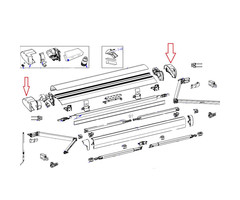 Thule Thule 6300 Vaste bak Eindkappenset wit