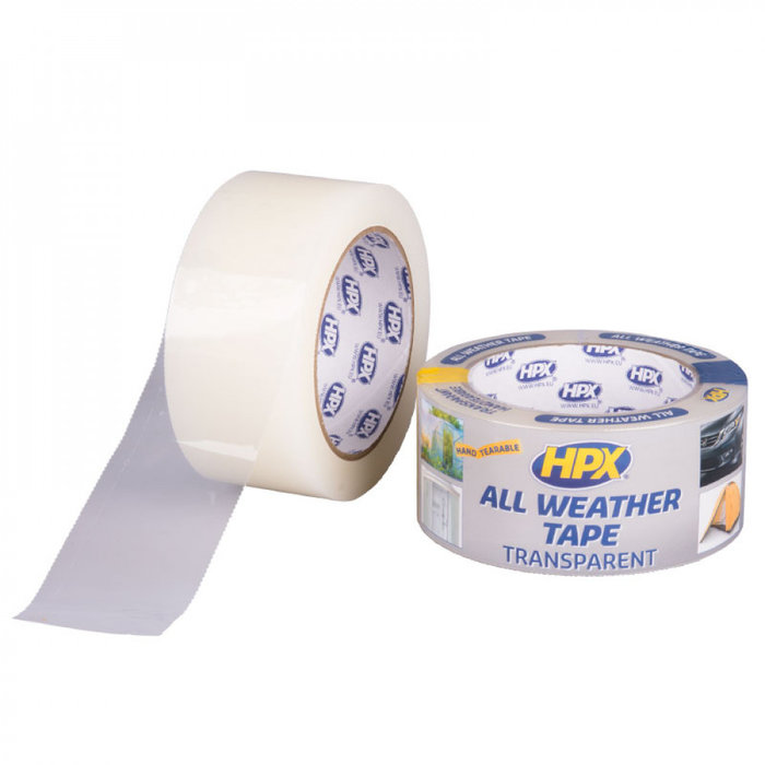 HPX HPX All Weather Tape Transparant 25mtr