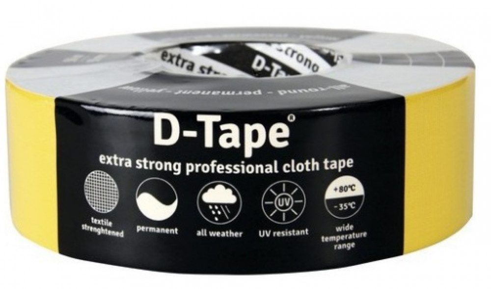 Deltafix Deltafix Delta 1 Tape Permanent 50mtrx50mm Geel