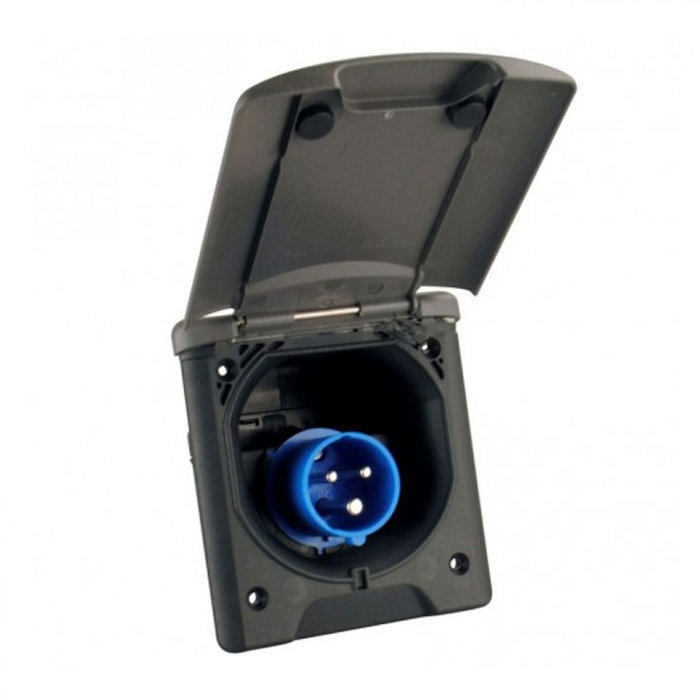 FjordOutdoor Inbouwstekkerdoos CEE Design 2014 Zwart