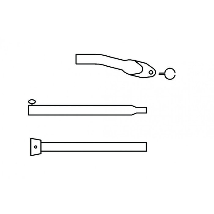 Campking Campking Aandrukstang 22/19 mm Premium