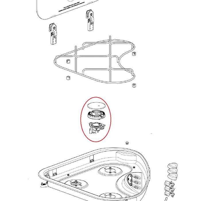 Thetford Thetford Hob 33010 Branders compleet