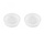 Rozet Wit 34-39mm rond inbouw à 4 st.