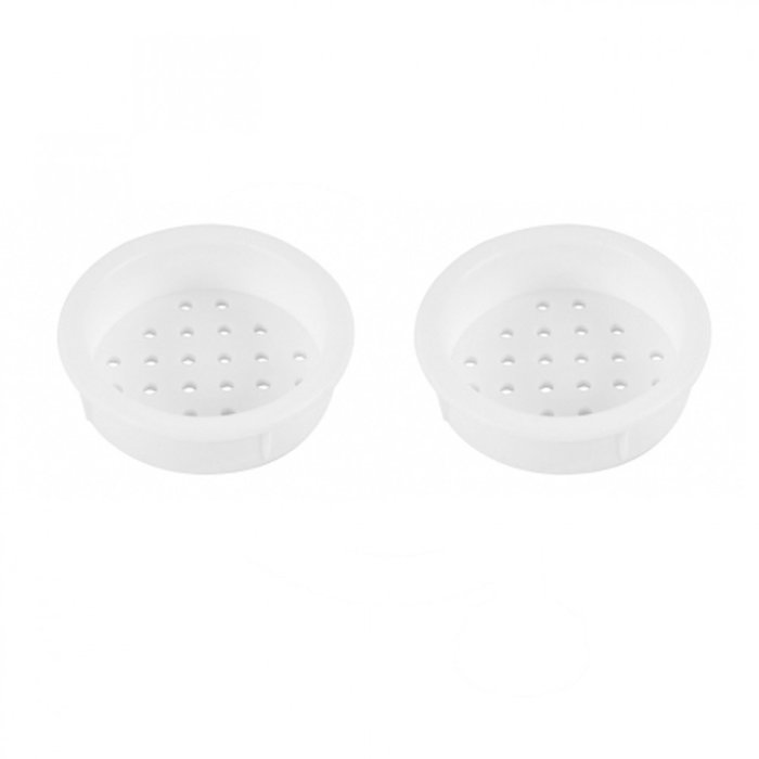 Fjord Outdoor Rozet Wit 34-39mm rond inbouw à 4 st.