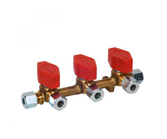 GOK GOK Gasdistributieblok 3-Weg 8-8mm