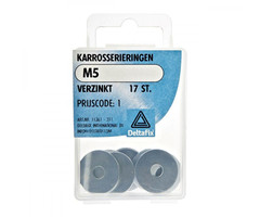 Deltafix 10 stuks Deltafix Carrosserieringen Verzinkt M5 17st