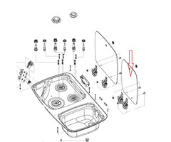 Dometic Dometic Spoelbak Combinatie Glasplaat Zwart