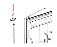 Dometic Dometic Knop deurvergrendeling linker RMS8550 serie