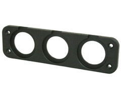 Fjord Outdoor Power Line Afdekraam 3-Vaks Inbouw Zwart