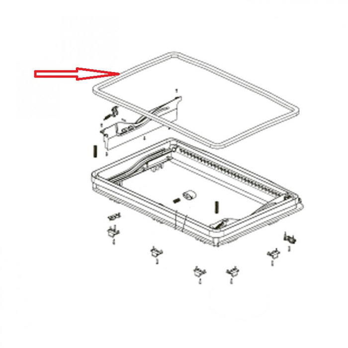 Dometic Dometic Midi Heki Afdichtrubber 2,3 mtr