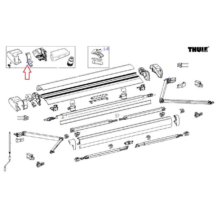 Thule Thule 6300 Plug & Gear Cover Wit