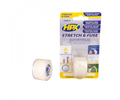 HPX HPX Stretch & Fuse Zelfvulkaniserende Tape 1.80mtr Transparant