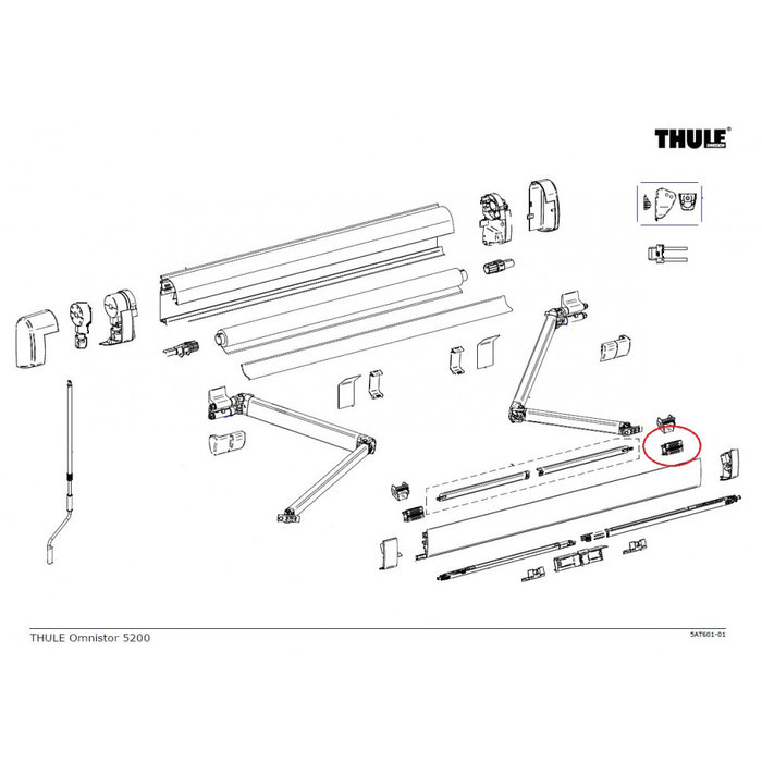 Thule Thule Connection Support Arm RH 5200