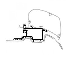 Thule Thule Mercedes Sprinter >2007/VW Crafter Adapter 2007-2016 zonder Rail