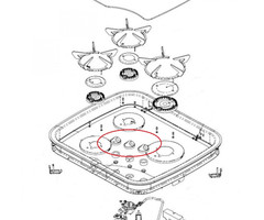 Thetford Thetford Hob Triangular Komfoor 0519 Knop