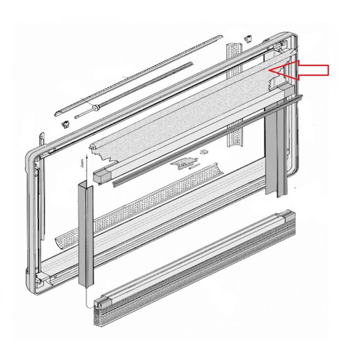 Dometic Dometic S3/ S4 Vliegenrollo 75 x 60