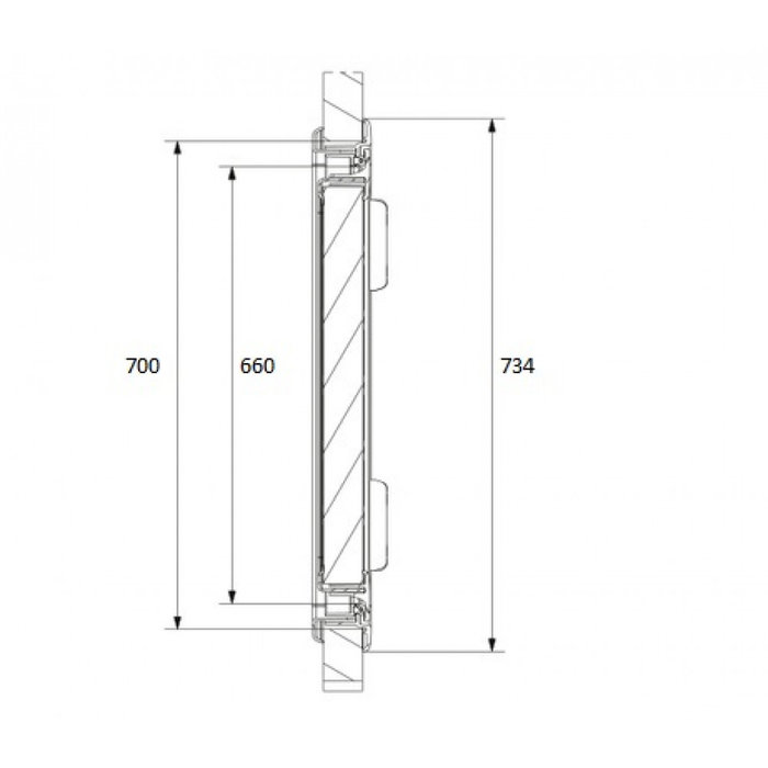 Dometic Dometic Serviceluik SK4 70x30.5cm Wit