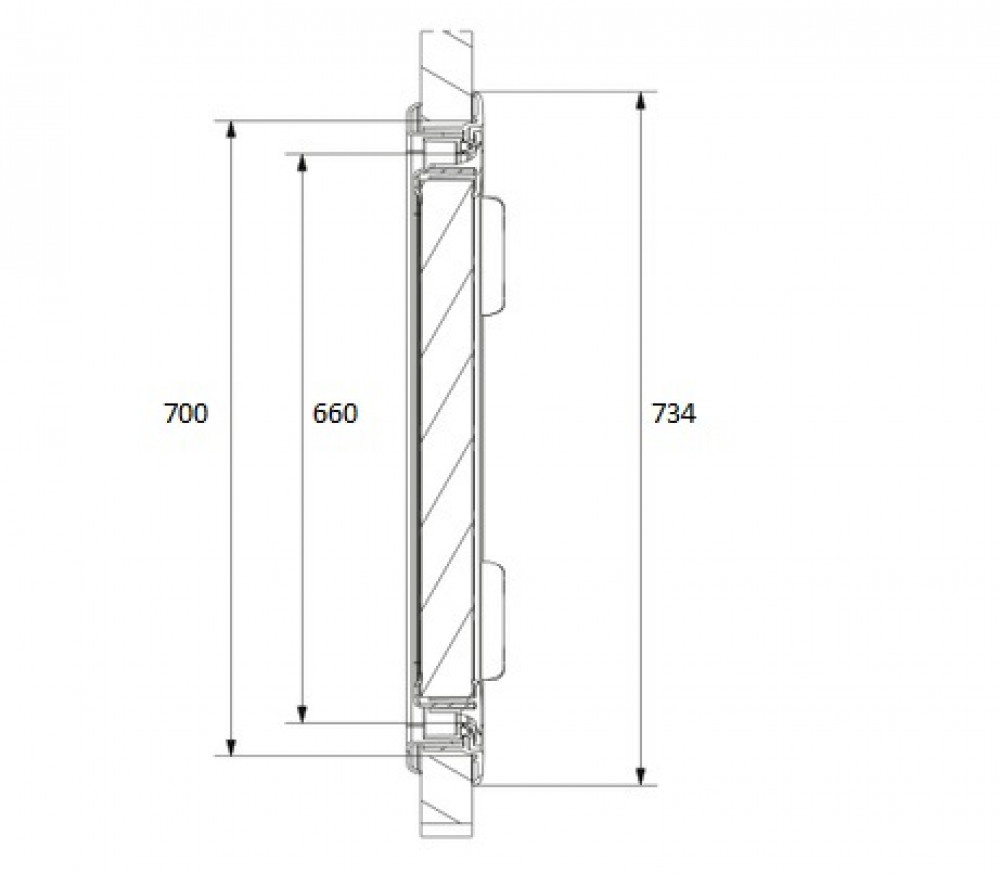 Dometic Dometic Serviceluik SK4 70x30.5cm Wit
