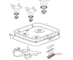 Thetford Thetford Hob 330 Triangel Gaskraanregelaar