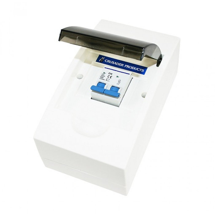 Fjord Outdoor Zekeringkast 4-Modules Dubbelpolige Zekeringautomaat B10A