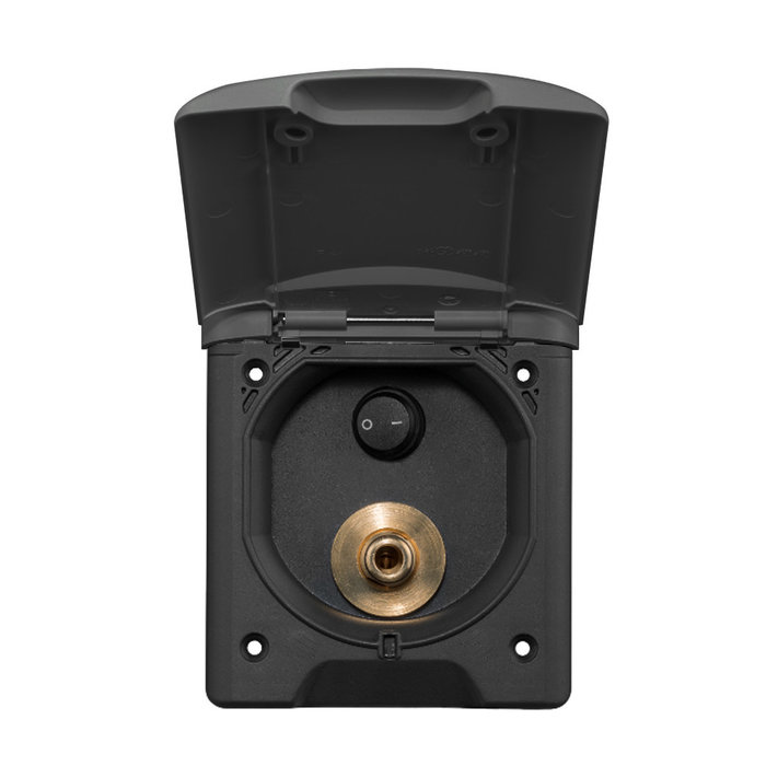 Fjord Outdoor Buitendouche Aansluiting met Schakelaar Zwart