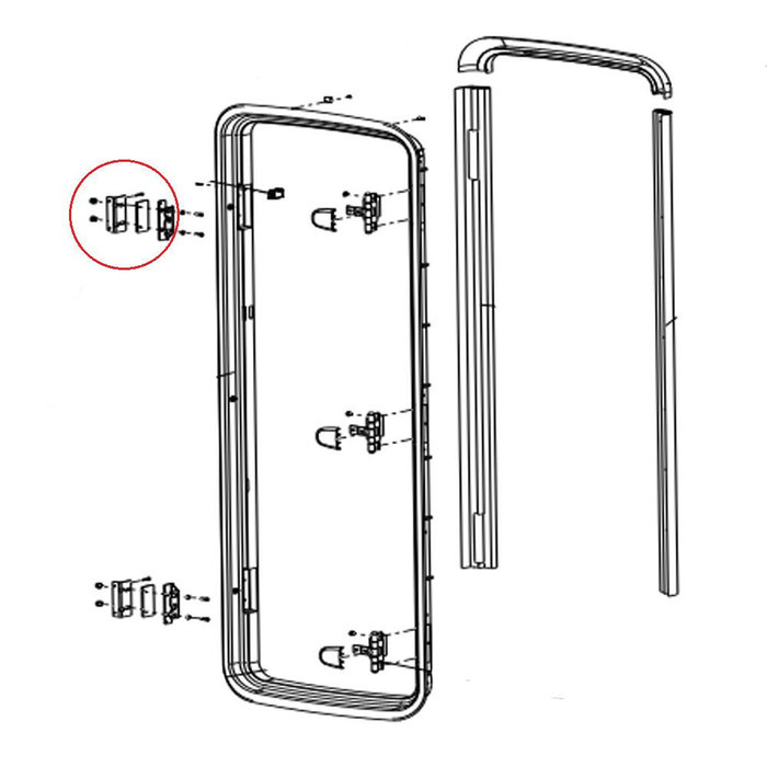 Dometic Dometic CaraD-R Deurslot