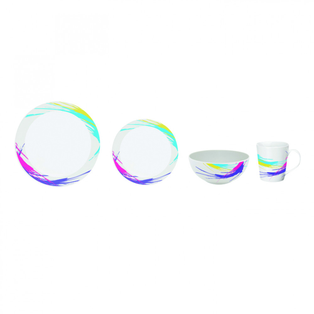 ViaMondo ViaMondo Melamine Servies Pepsy 16-delig