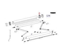 Thule Thule 4900 Binnenkap rechts antra