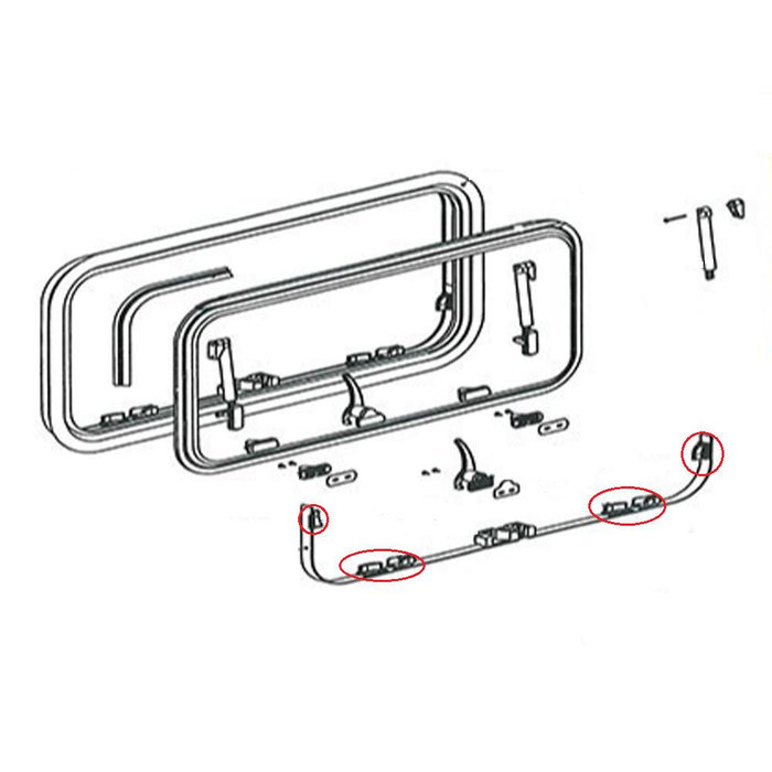 Dometic Dometic S7 Vergrendelingblok Raamuitzetter