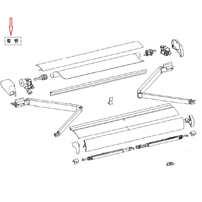 Thule Thule Connection Pieces Tension Rafter 6002