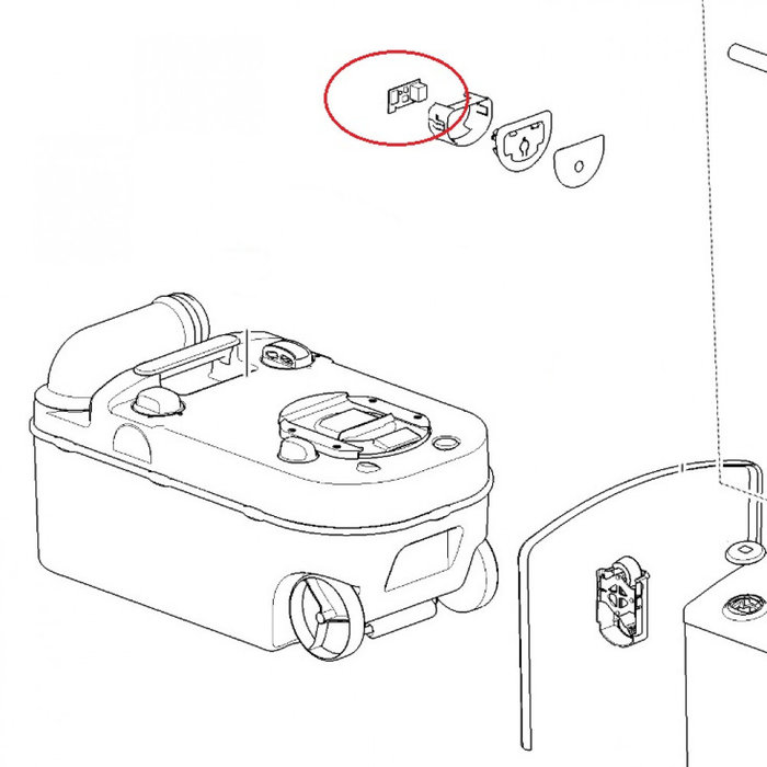 Thetford Thetford C220 Control Paneel Doorspoel Mechanisme