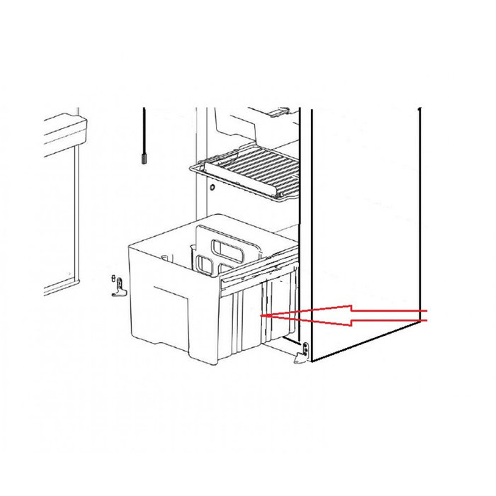 Thetford SR Drawer bin N3142