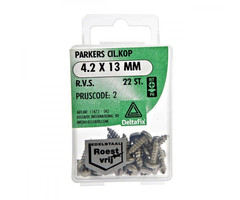 Deltafix 10 stuks Deltafix Parker CK RVS 4.2x13mm Set 22st