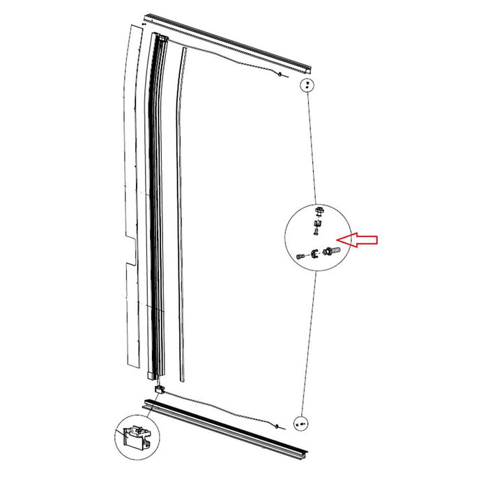 Dometic Dometic Hordeur Bevestiging