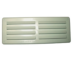 Fjord Outdoor Ventilatierooster Wit opbouw 24x9cm