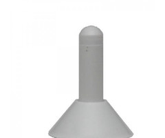 Campking 100 stuks Campking regenkapje met punt kunstst grijs 100 st