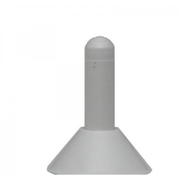 Campking 100 stuks Campking regenkapje met punt kunstst grijs 100 st