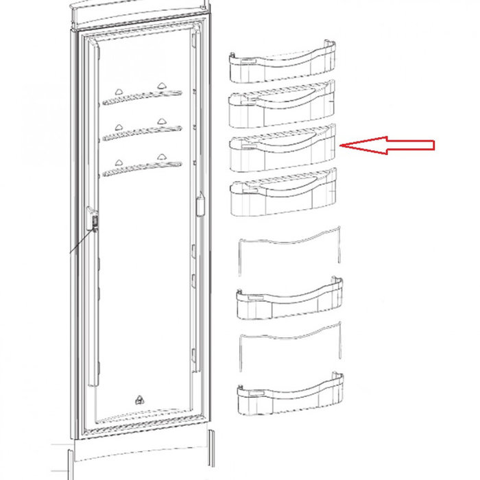Dometic Dometic RML8330 Koelkastvak met Klep Blauw