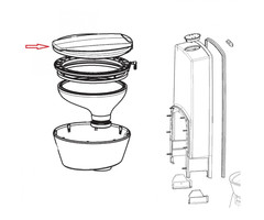 Dometic Dometic CT3000/4000 deksel compleet 2426014557