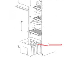 Thetford Thetford N3142/N4142 Koelkast Groentebak Geleider 2st.