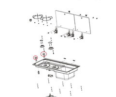 Dometic Dometic Draaiknop MO9722 Zilver Zwart