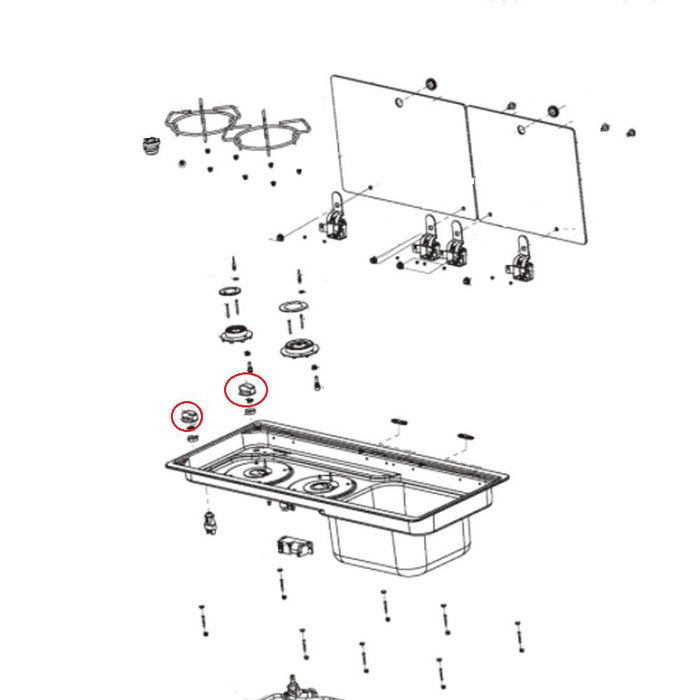 Dometic Dometic Draaiknop MO9722 Zilver Zwart