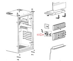 Dometic Dometic RM8550D Deurvergrendeling + Verlichting R