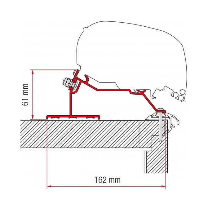 Fiamma Fiamma Caravan Roof Adapter 450 F65/F80