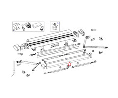 Thule Thule 9200 Endcap Main Housing 230V LH Geanodiseerd <2022